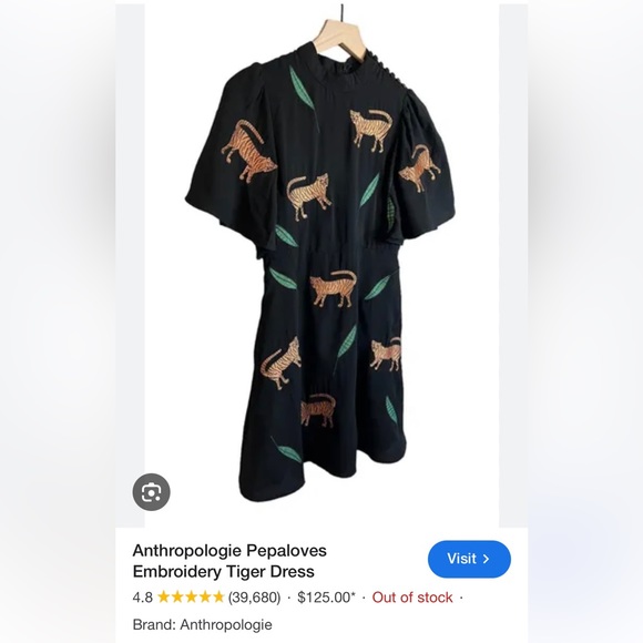 Pepaloves (from Anthropologie) Tiger Dress - Picture 2 of 3
